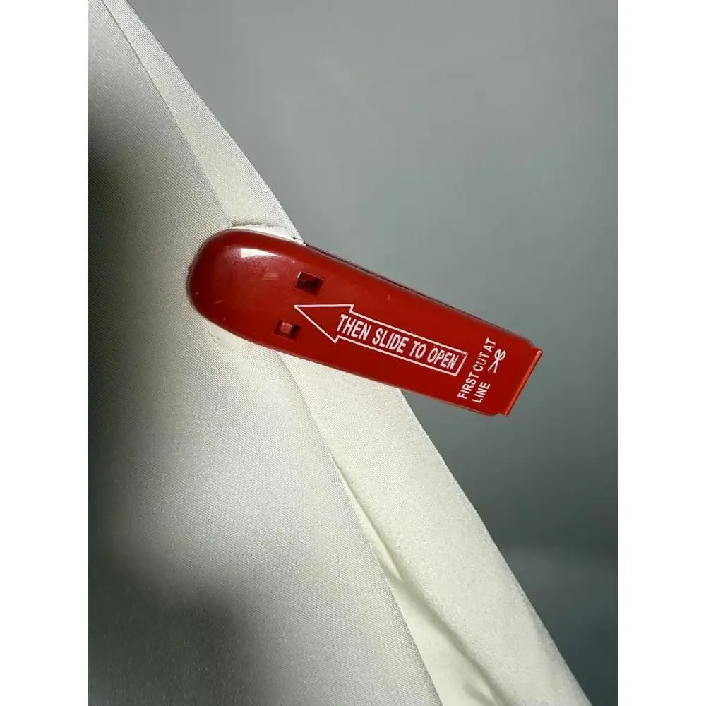 Mac Duggal One Sleeve Tuxedo Dress White Size 2 NWT - Picture 10 of 11